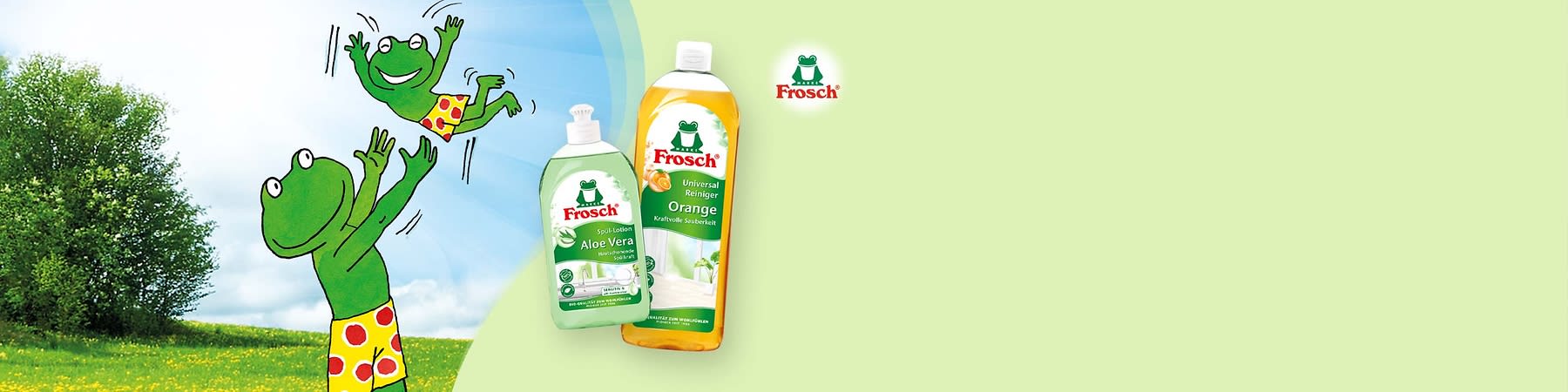 Frosch steht für Kreislaufwirtschaft