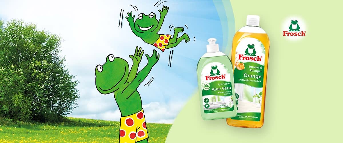 Frosch steht für Kreislaufwirtschaft
