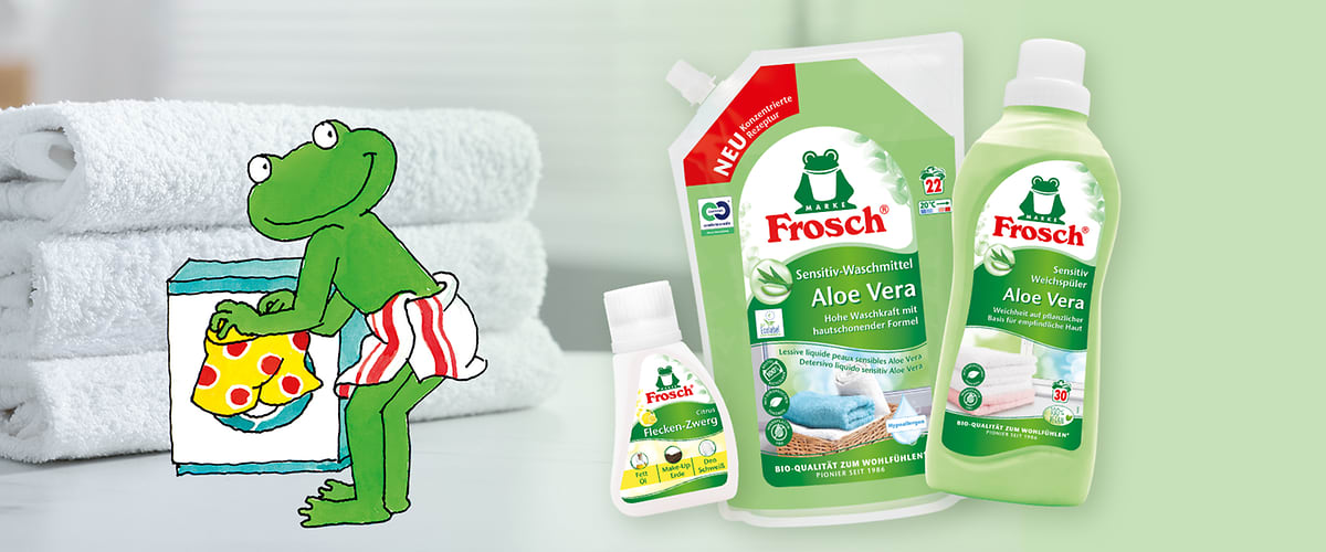 Frosch Wäsche