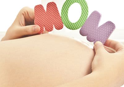 Frau mit Babybauch