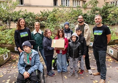 Die Kinder der Mehrstufenklasse der Inklusiven Schule Diehlgasse werden zu Nationalpark Garten Detektiven.