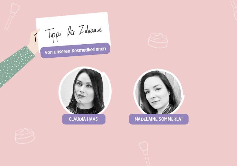 Zwei dm Mitarbeiter aus dem dm kosmetikstudio