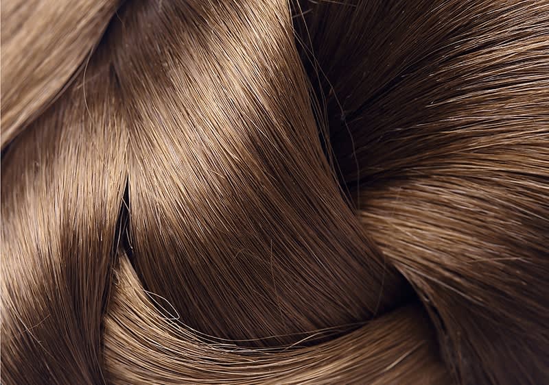 Hellbraune Haare