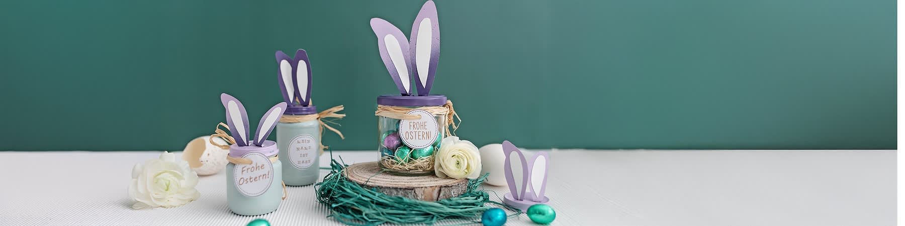 Osternest im Glas basteln