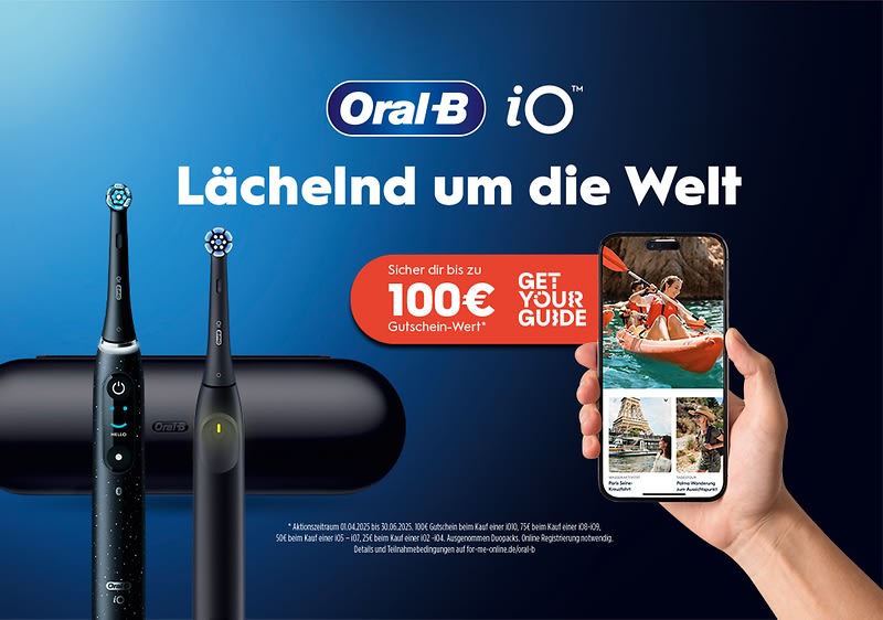 Oral-B Zahnbürsten mit Smartphone und Gutscheinwerbung