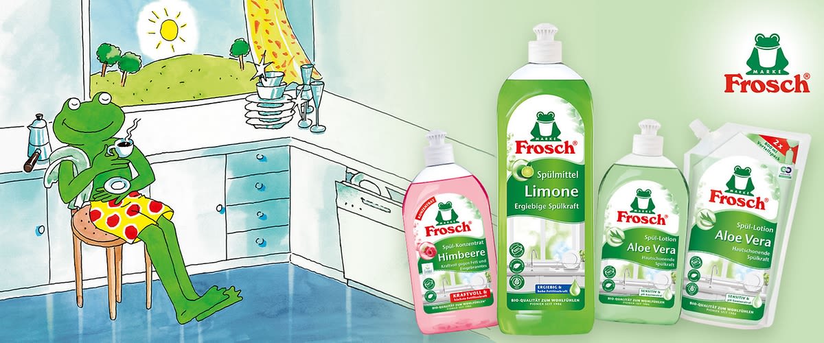 Frosch steht für Kreislaufwirtschaft