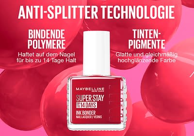 Nagellack mit Anti-Splitter Technologie und rotem Farbton