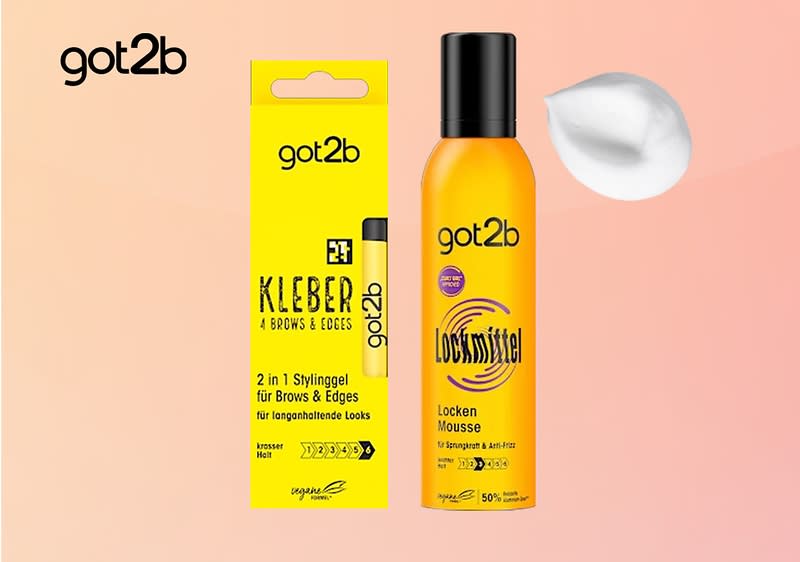 got2b Stylingprodukte Kleber für Augenbrauen und Locken Mousse