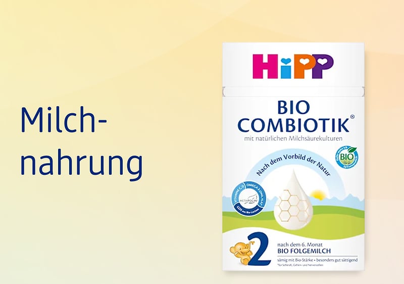 Milchnahrung Verpackung von HiPP Bio Combiotik