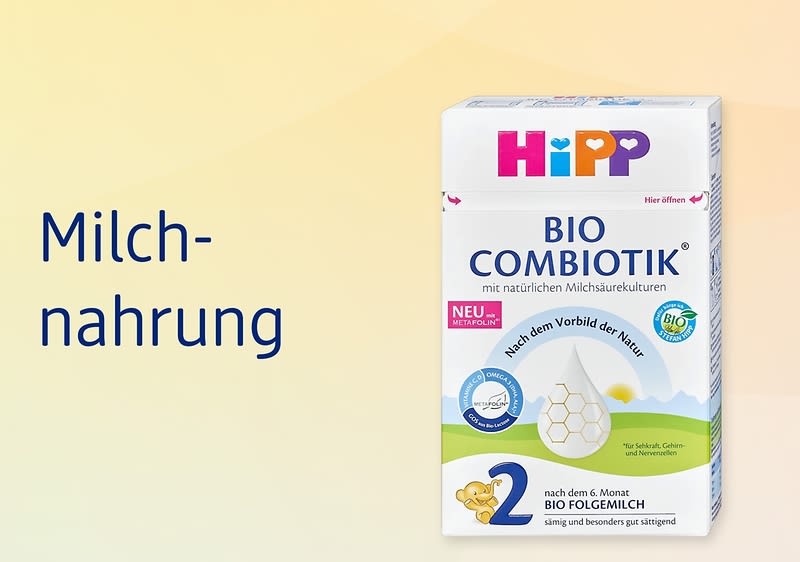 Milchnahrung Verpackung von HiPP Bio Combiotik