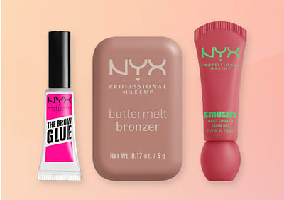 NYX Makeup Produkte: Augenbrauenkleber, Buttermelt Bronzer, Smushy Matte Lip Balm