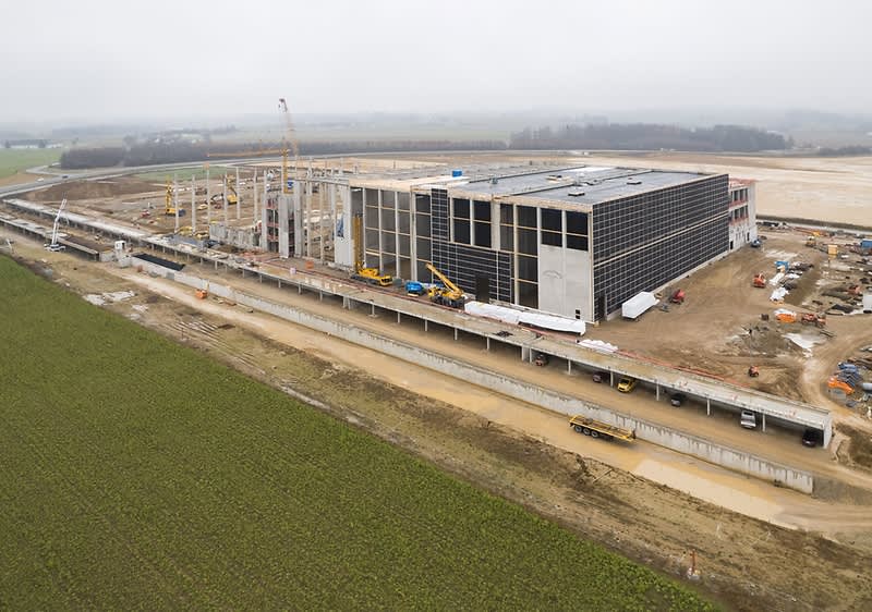 dm Verteilzentrum Kronstorf Baustelle Dezember 2025