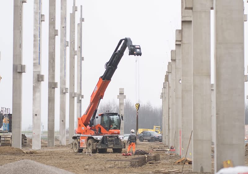 dm Verteilzentrum Kronstorf Baustelle Dezember 2025