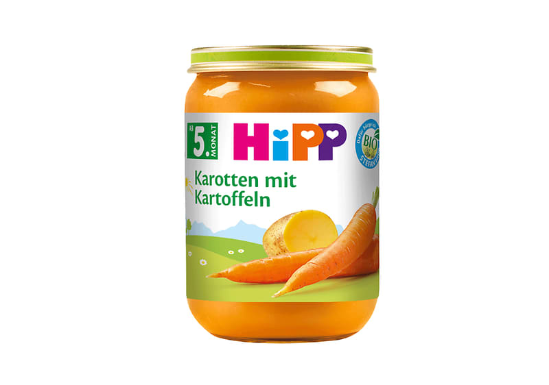 HiPP Karotten mit Kartoffeln ab 5. Monat, 190g