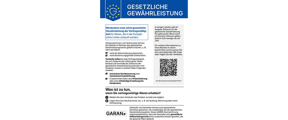 Gewährleistungsrechtlabel