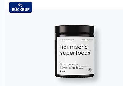 Abbildung des zurückzurufenden Produktes