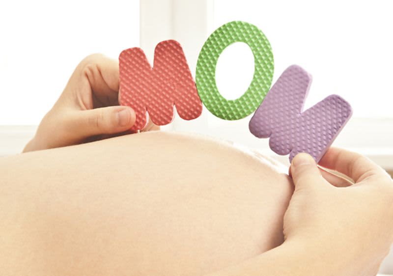 Frau mit Babybauch