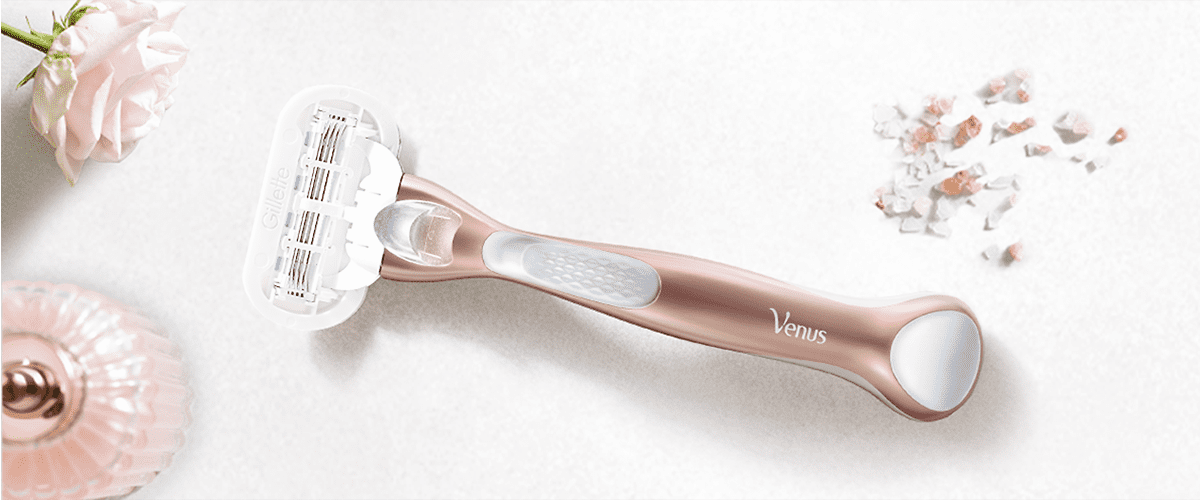 Gillette Vensu Roségold Rasierer