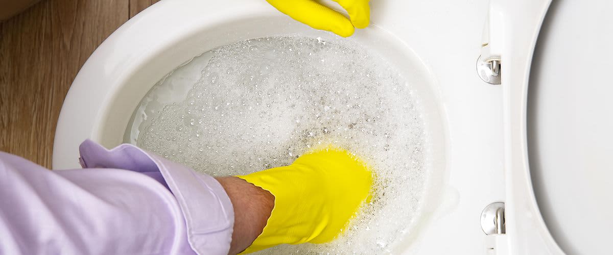 Urinstein entfernen Toilette