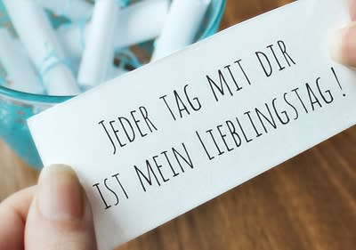 Komplimente im Glas