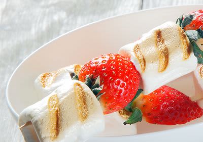 Gegrillte Erdbeeren