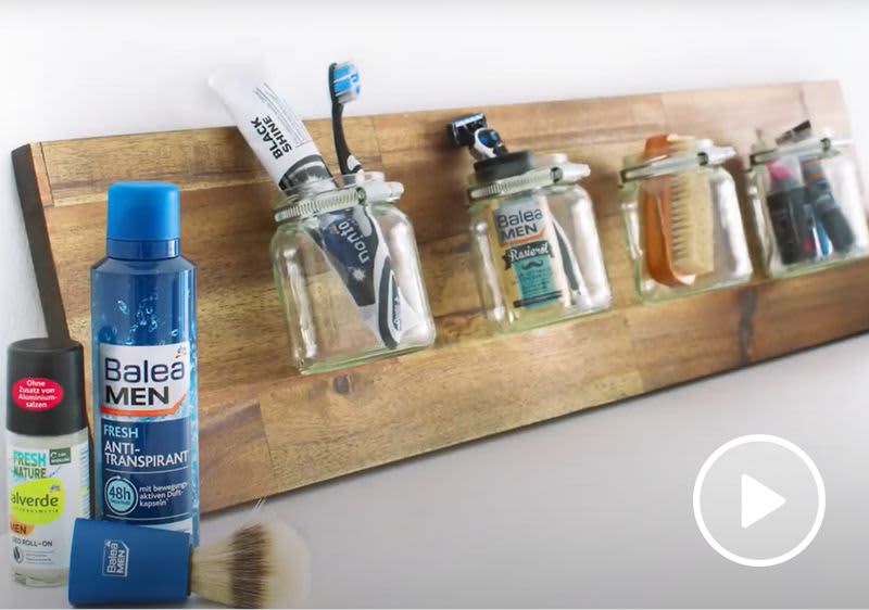 Badregal basteln für Männer