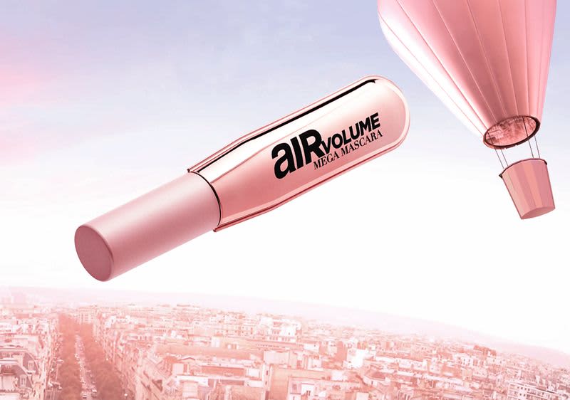 Ballonförmige Verpackung der Air Volume Mega Mascara von L'Oréal