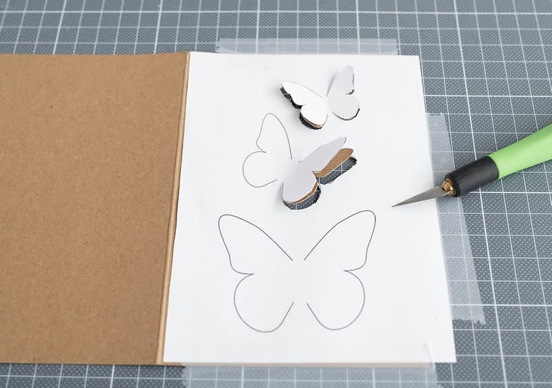 Cut-Out-3-D Grußkarte