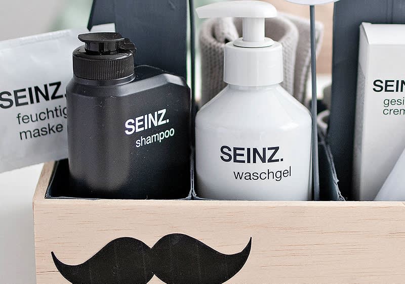 Geschnekkorb im Werkzeugkasten-Look mit SEINZ Produkten