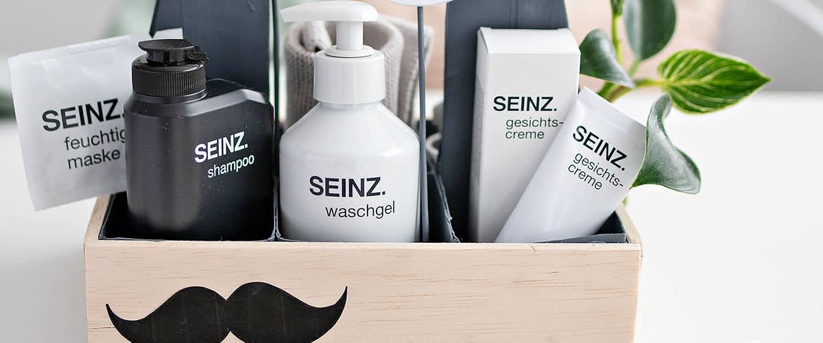 Geschnekkorb im Werkzeugkasten-Look mit SEINZ Produkten