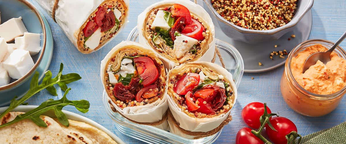 Mediterrane Wraps: selbstgemacht!