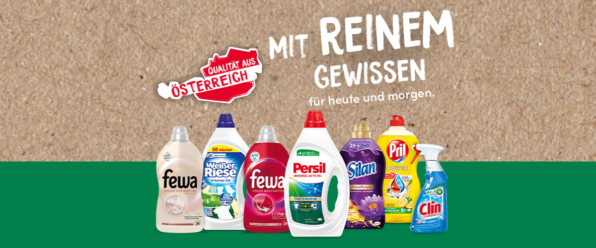 Waschmittel und Reinigungsprodukte aus Österreich