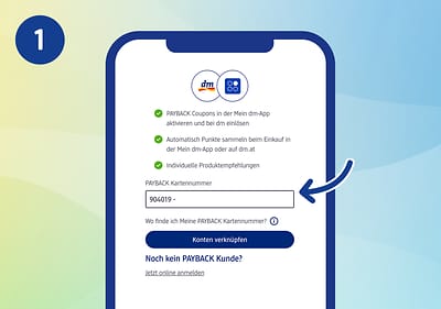 Konten verknüpfen Step1