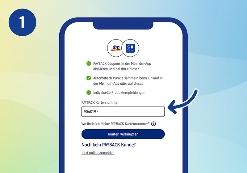 Konten verknüpfen Step1