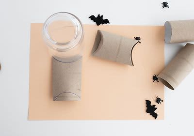 Klopapierrollen und Glas