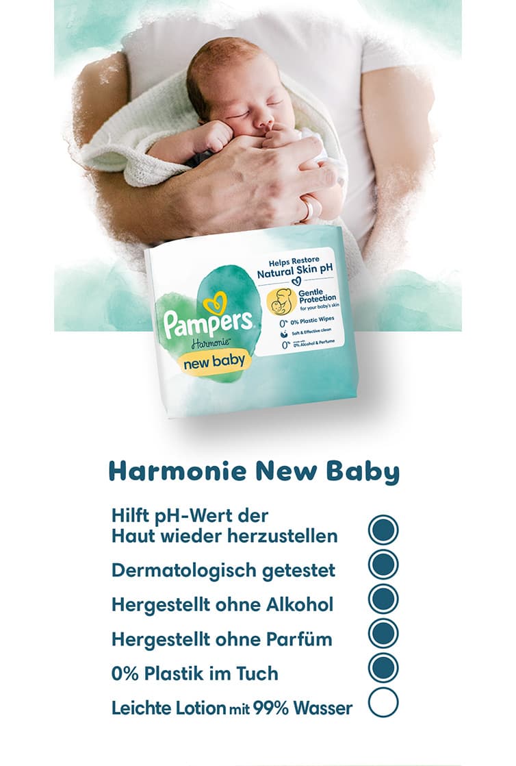 Vorteile der Feuchttücher Harmonie New Baby