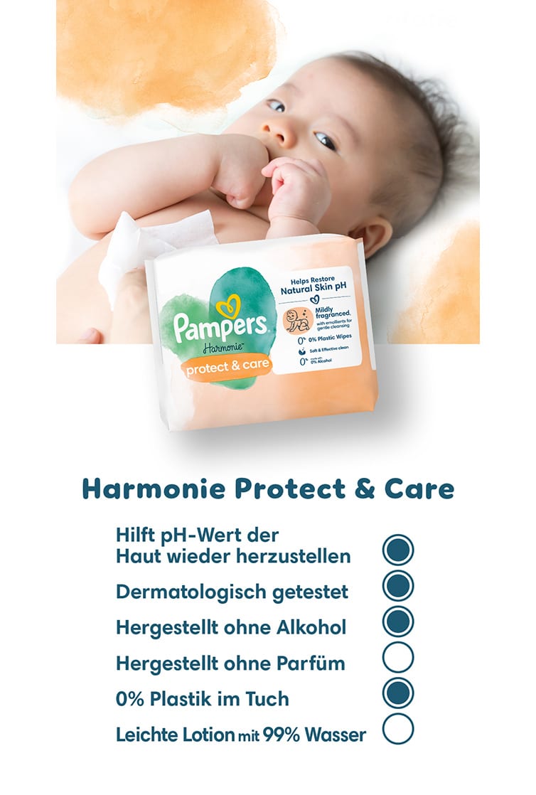 Vorteile der Feuchttücher Harmonie Protect & Care