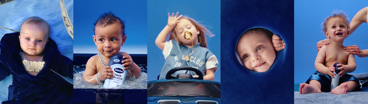 Kind mit Shampoo, Kind im Auto, Baby im Handtuch