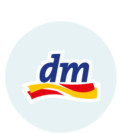 Das Logo von dm
