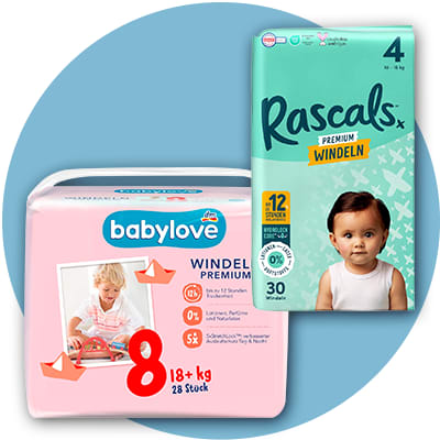 Windeln von babylove und Rascals
