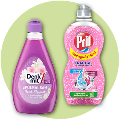 Spülmittel von Denk mit und Pril
