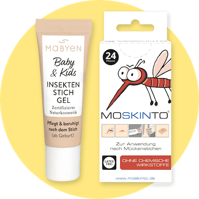 Moskinto Pflaster und Mabyn Insektengel