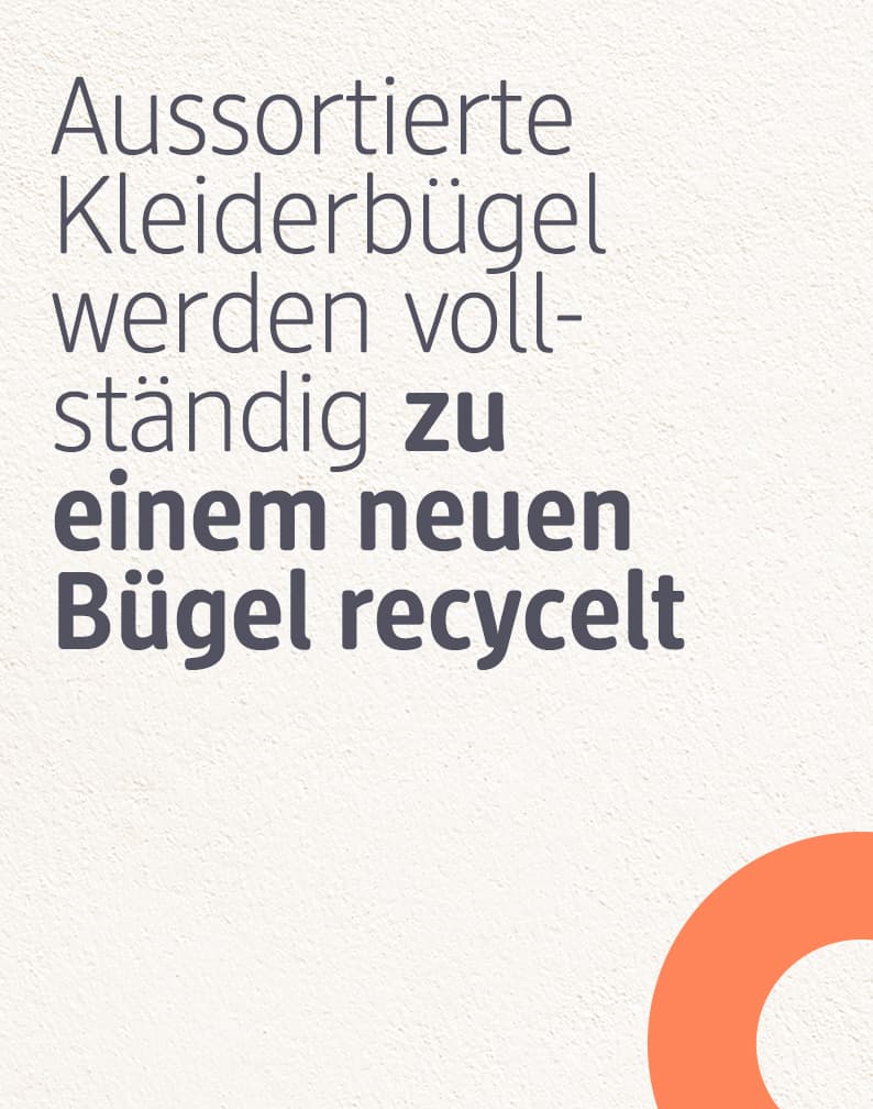 zu einem neuen Bügel recycelt