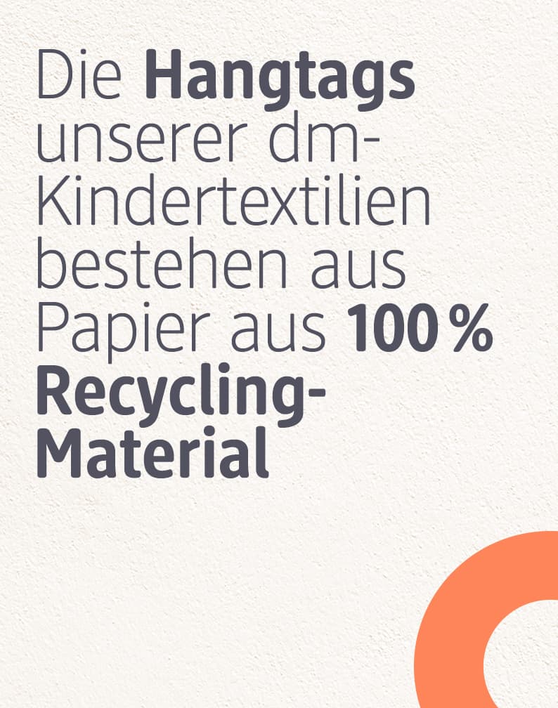 Hangtags auf Recycling Material
