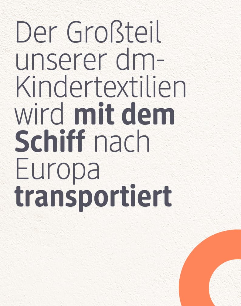 mit dem Schiff transportiert