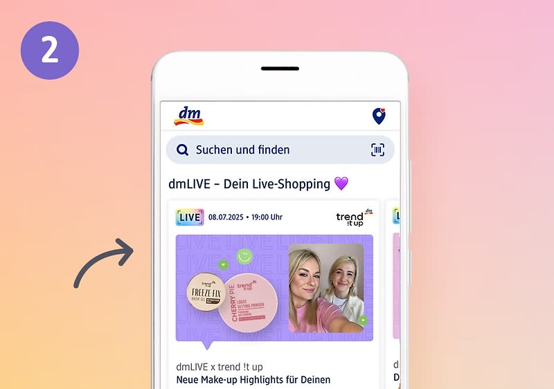 dmLIVE-Shopping Step 2