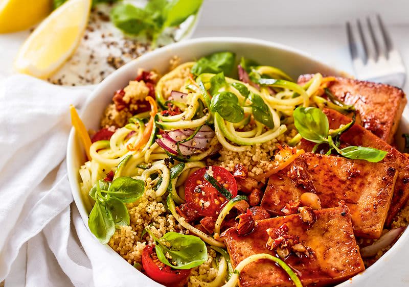 Zoodles mit Couscous