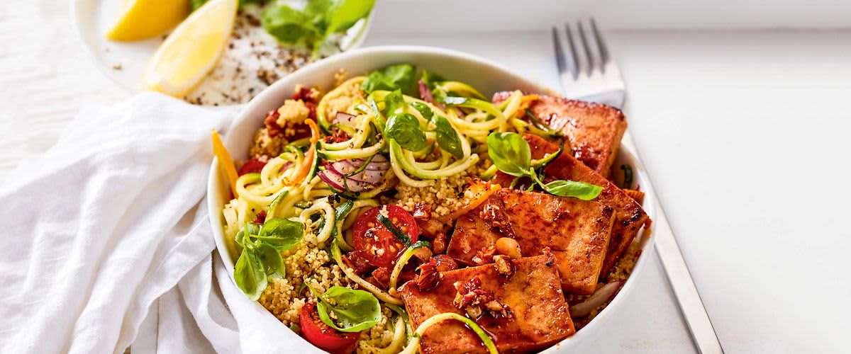 Zoodles mit Couscous