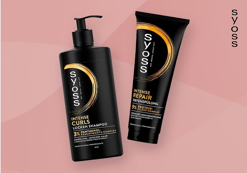 Syoss Shampoo und Spülung Flaschen