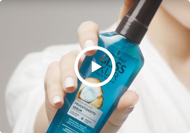 Entdecke das Aqua Revive Feuchtigkeitsserum von Gliss Kur.